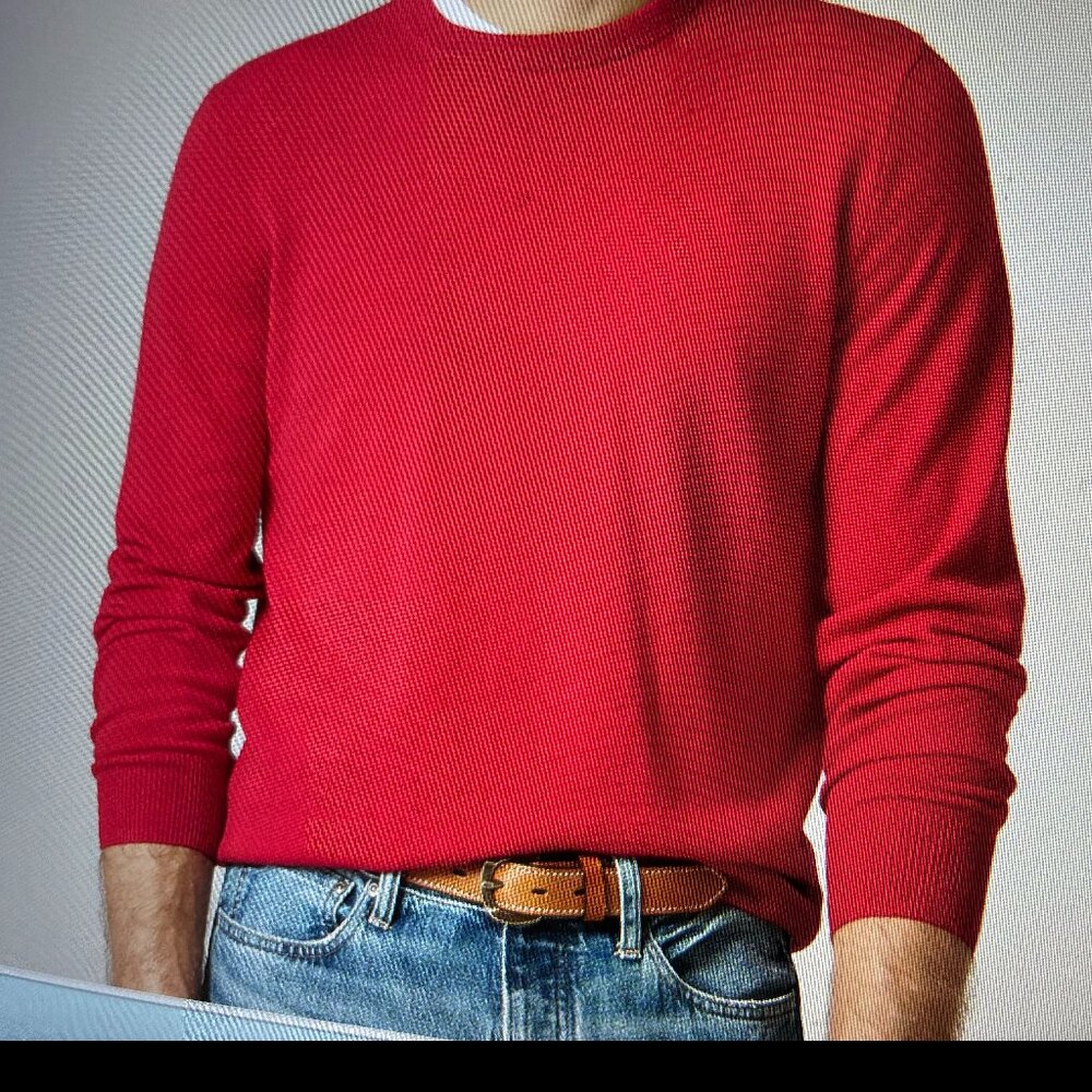 Crew Neck sweater. New w tag. JCrew Cotton Cashmere. Sz M